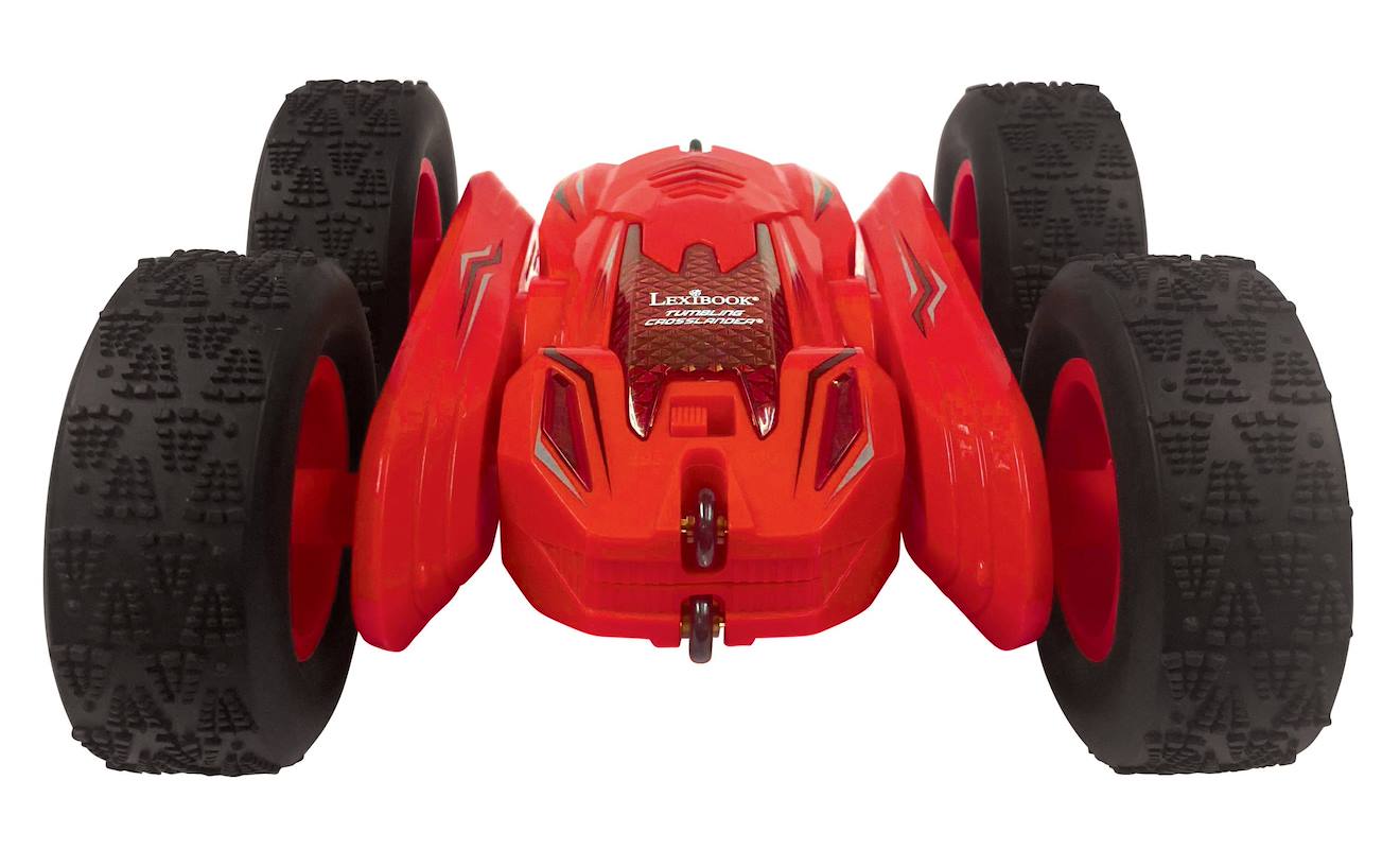 Tumbling crosslander – voiture télécommandée rechargeable avec rotation à 360° rouge