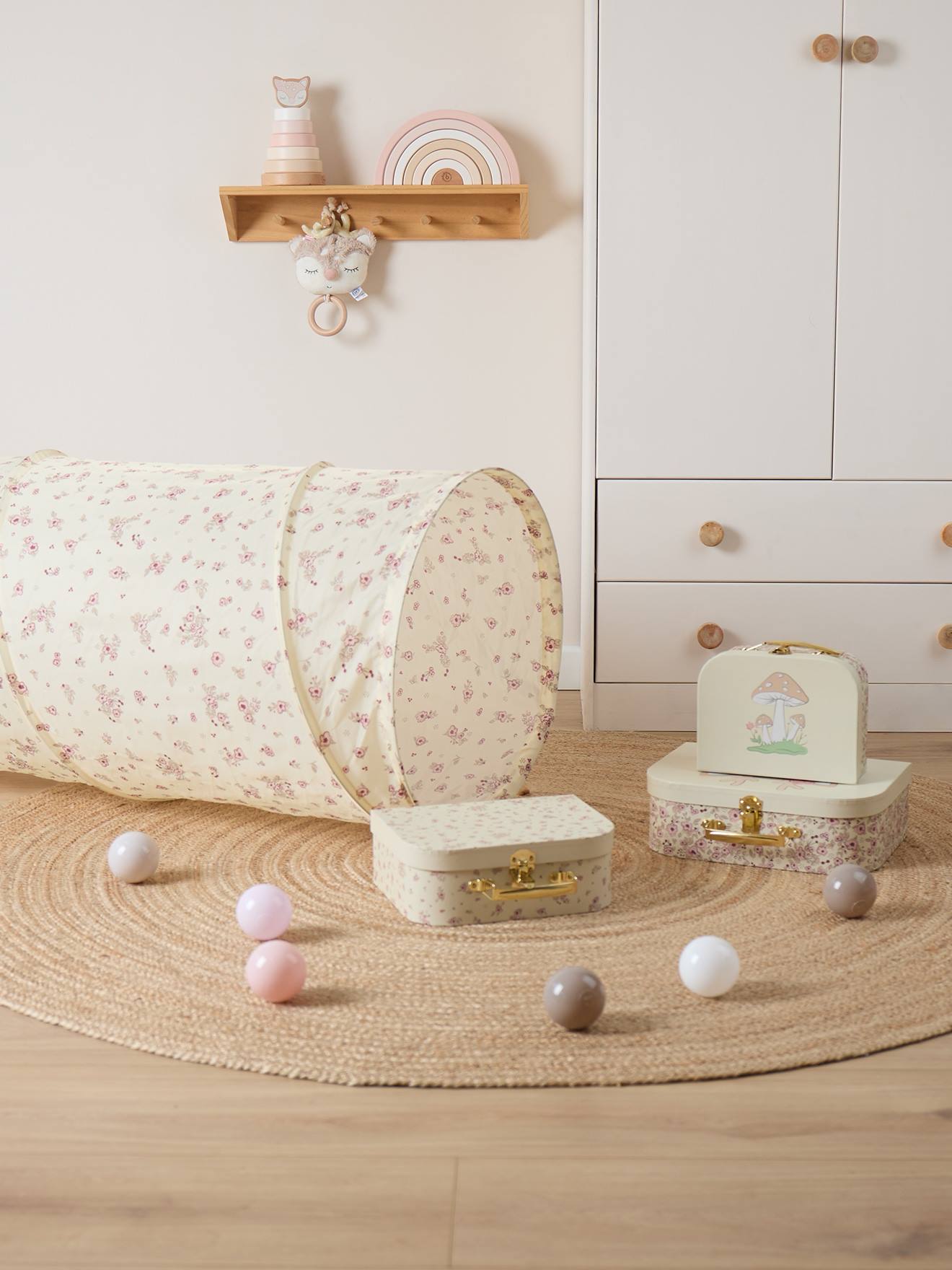 Tunnel de jeu pop-up - vintage flowers vintage flowers