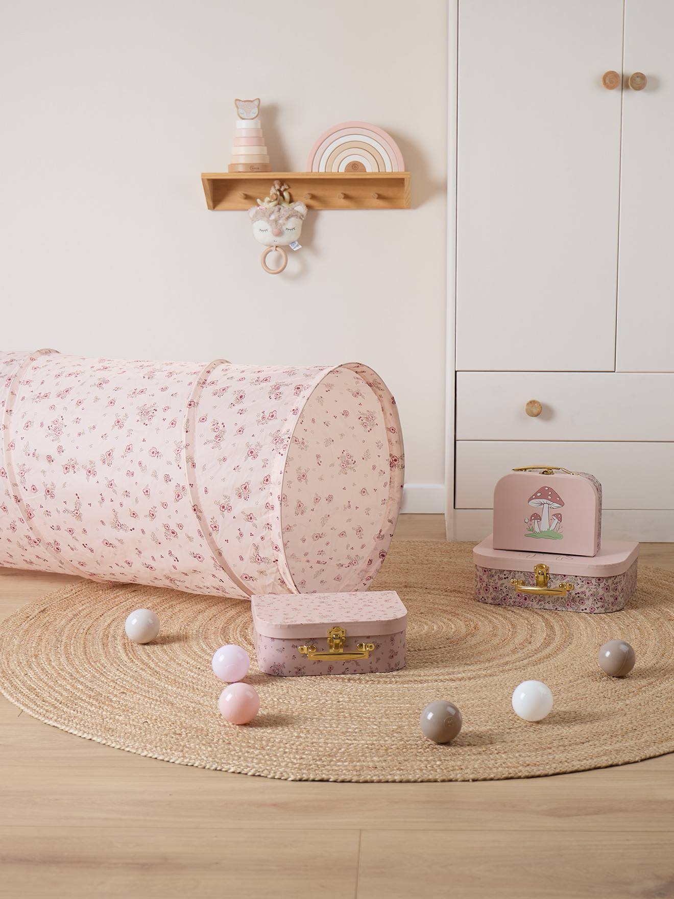 Tunnel de jeu pop-up - vintage flowers dreamy flowers