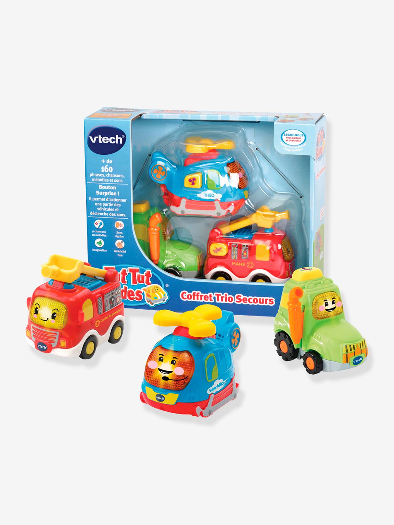 Tut tut bolides - coffret trio secours multicolore