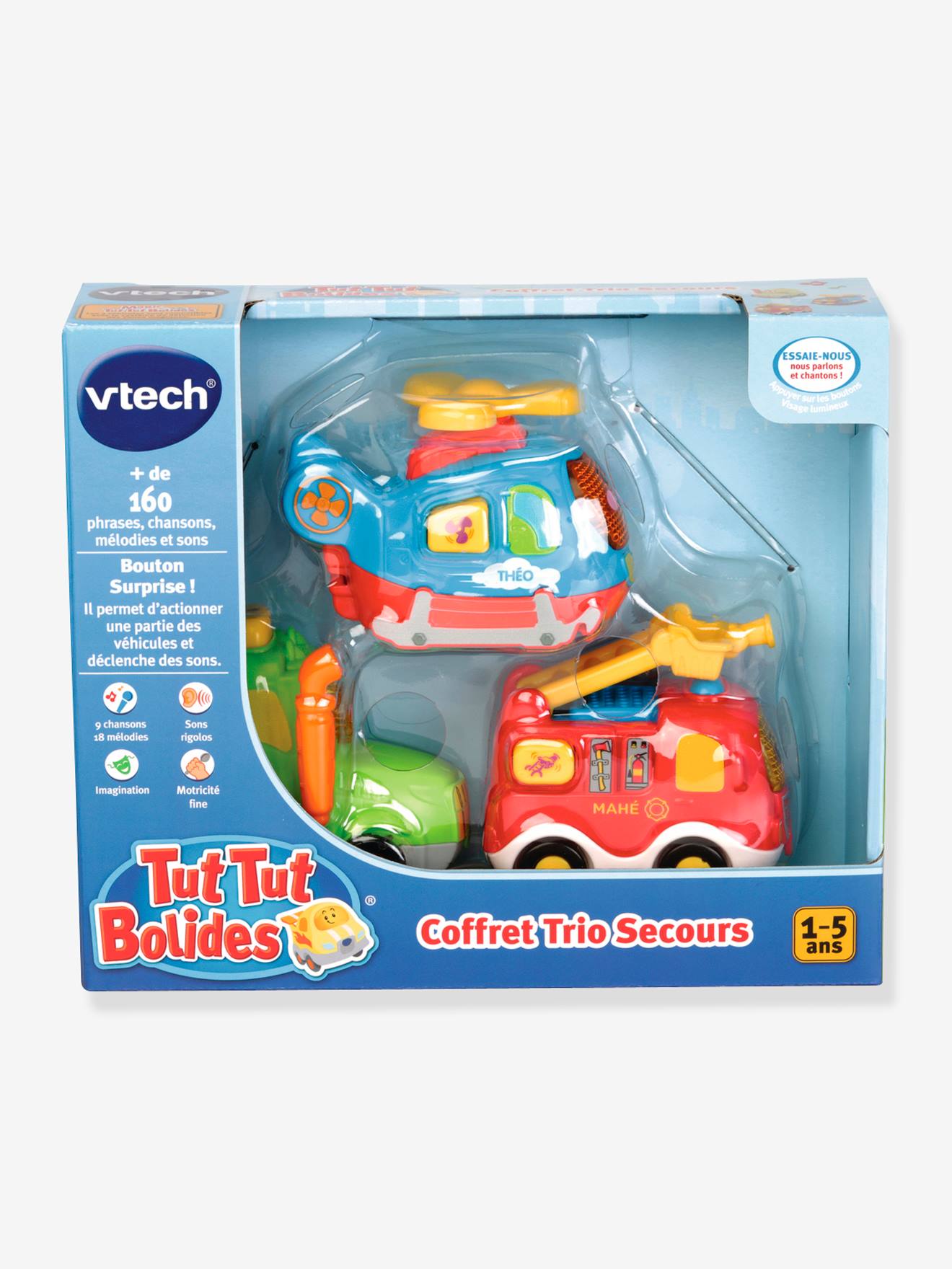 Tut tut bolides - coffret trio secours multicolore
