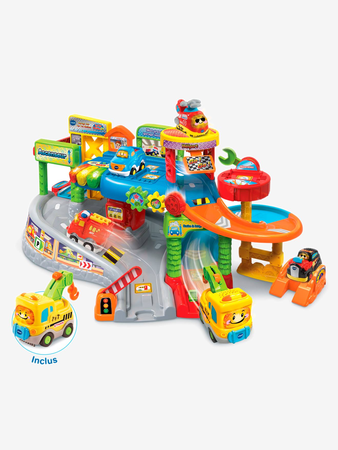 Tut tut bolides mon premier garage interactif multicolore