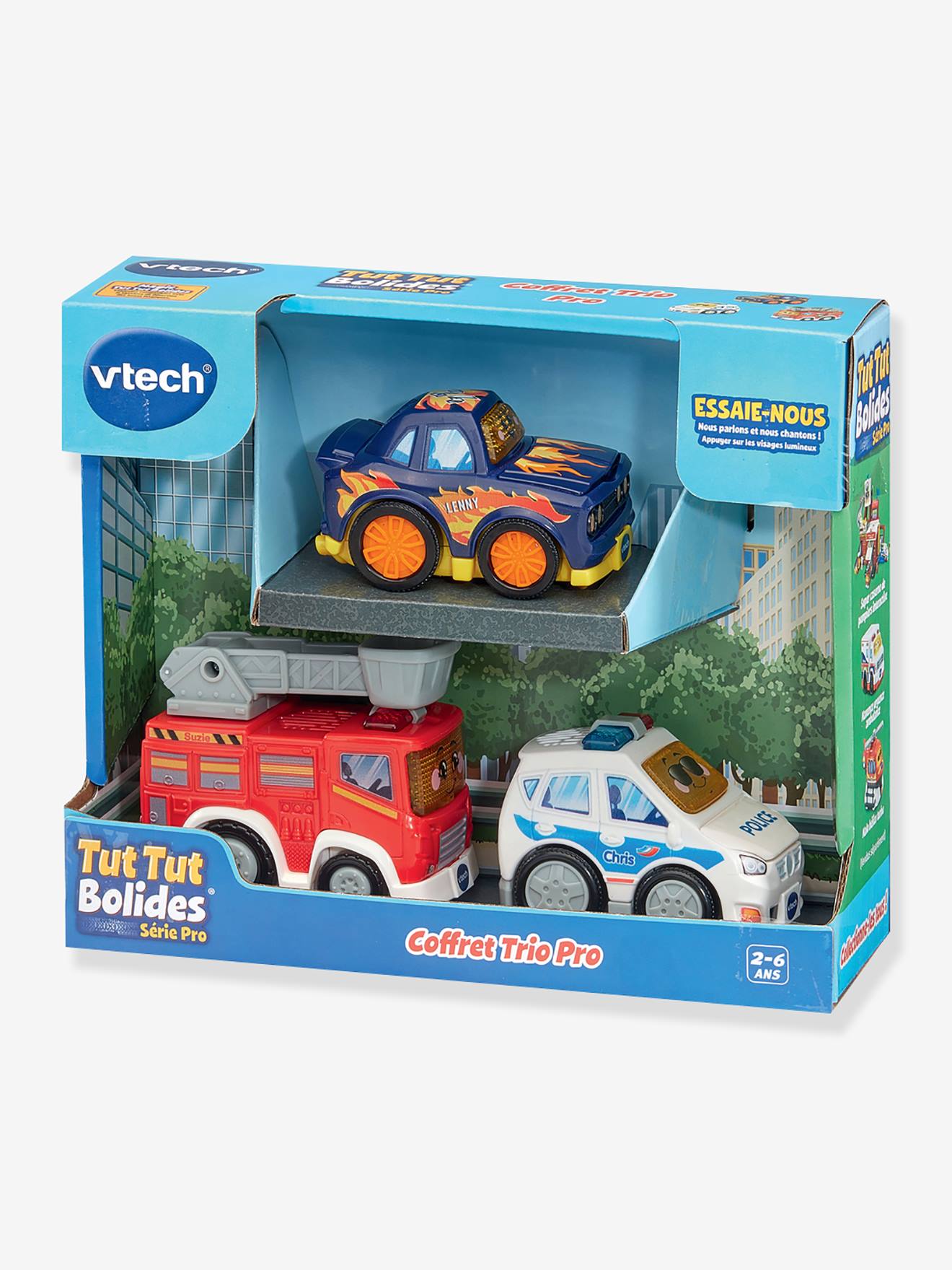 Tut tut bolides - série pro - coffret trio multicolore