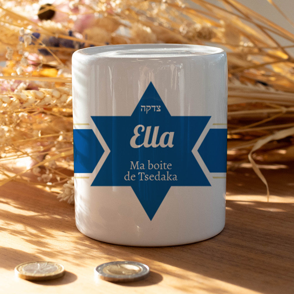 Tsedaka à Personnaliser - Tirelire Originale
