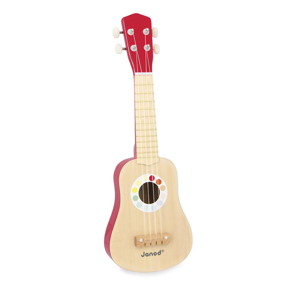 Ukulélé en bois multicolore