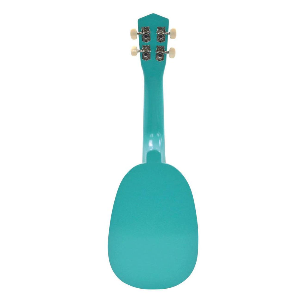 Ukulélé Stitch en bois, 4 cordes en nylon, guide inclus, 53 cm bleu