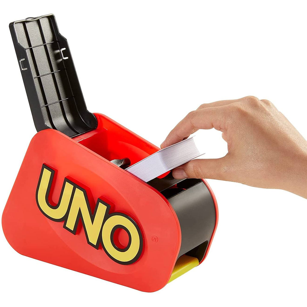 Uno extreme jeu de société et de cartes avec distributeur aléatoire, sonore et lumineux multicolore