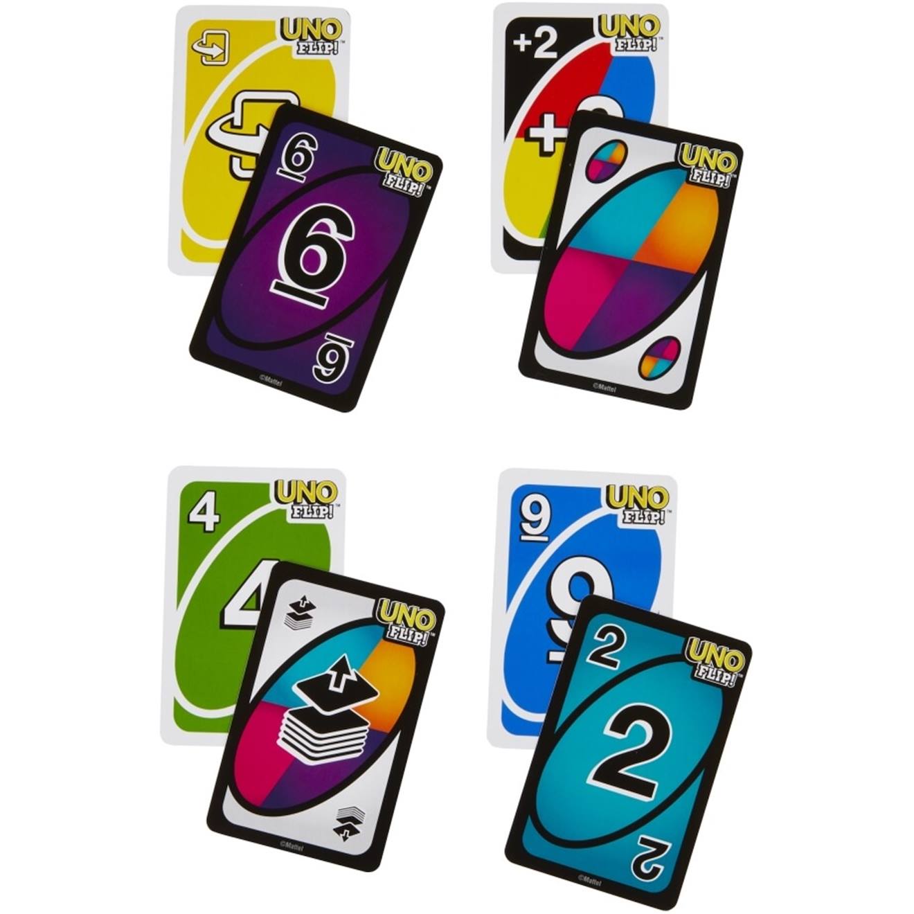 Uno flip jeu de société multicolore