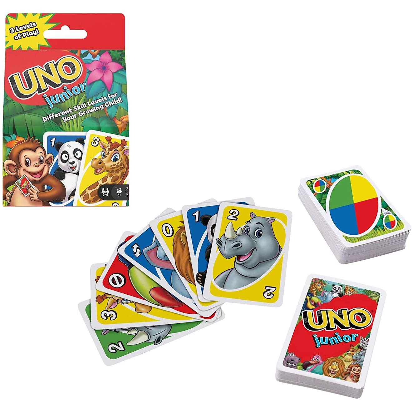 Uno junior jeu de société multicolore