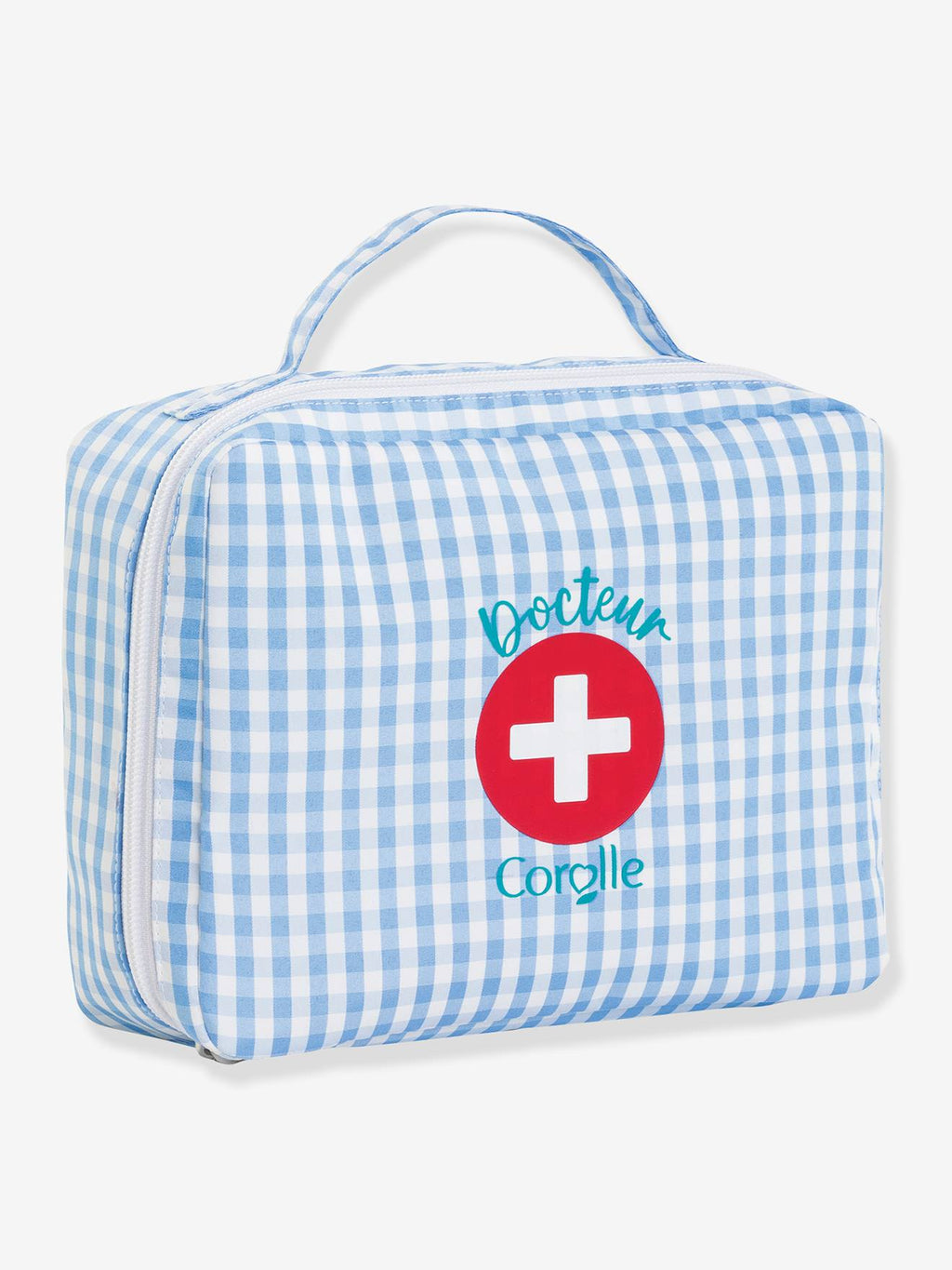 Valise docteur et accessoires bleu