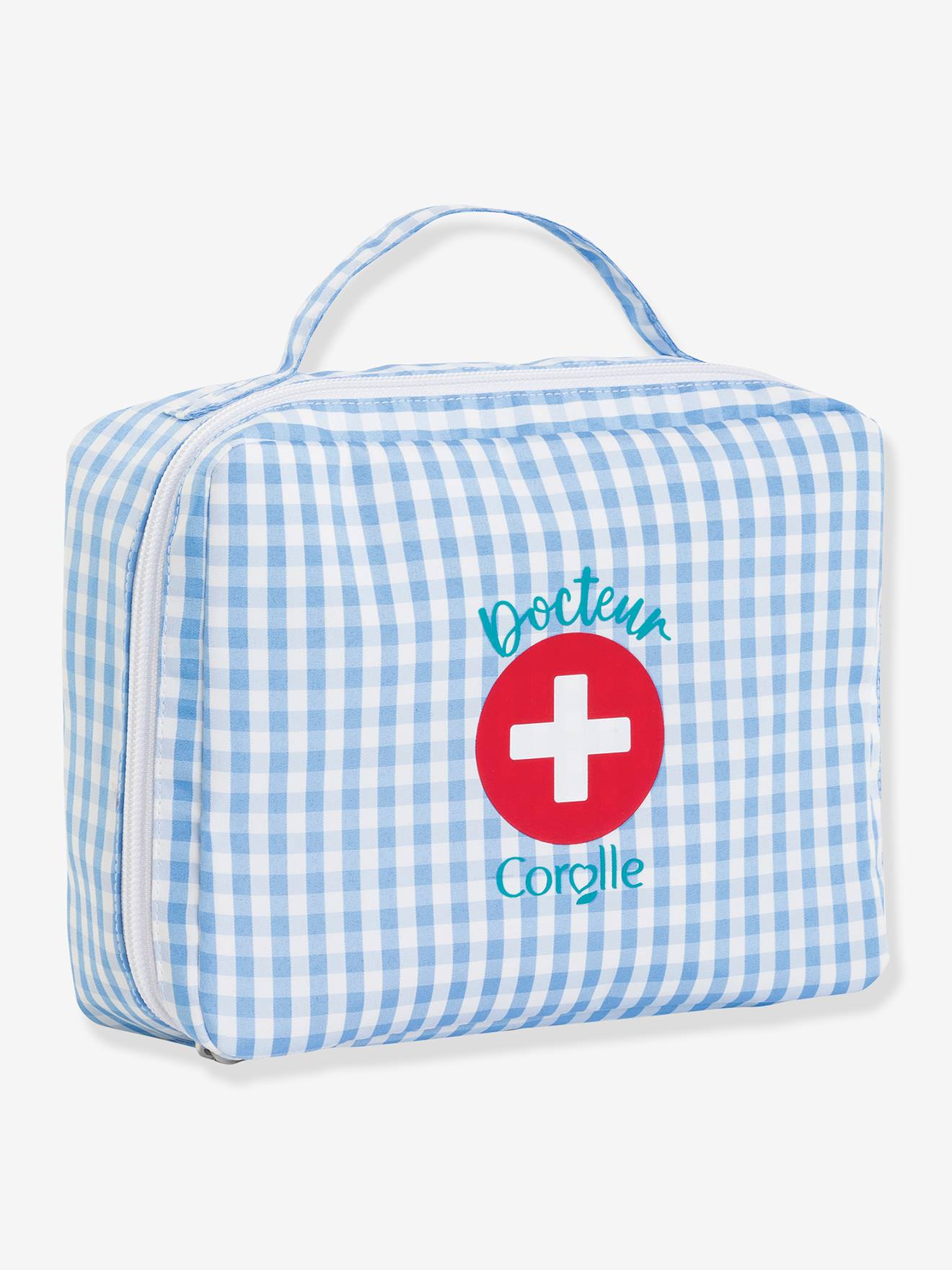 Valise docteur et accessoires bleu