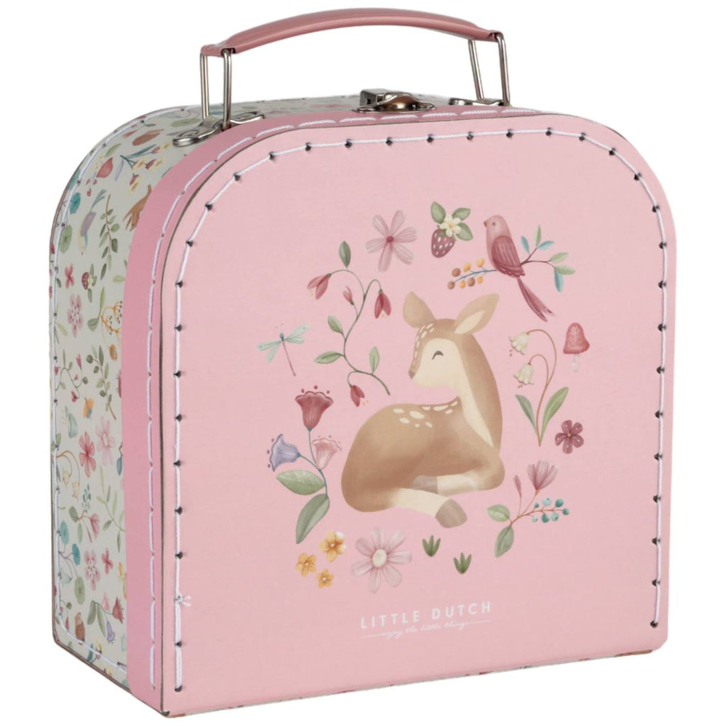 Valise service à thé fairy garden rose