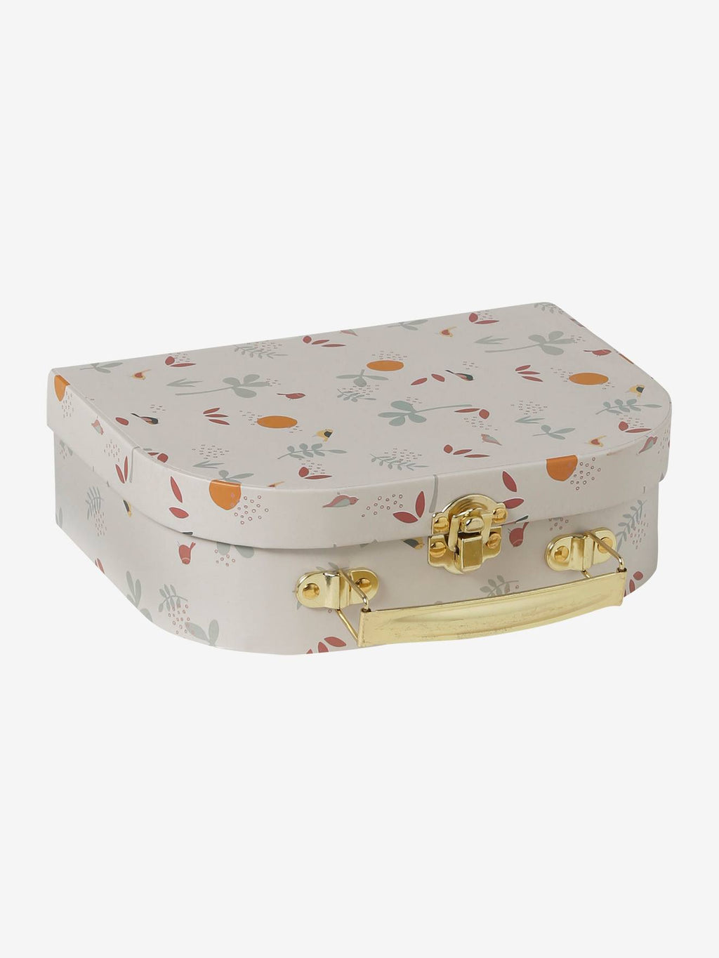 Valisette avec doudou personnalisable et hochet savania écru
