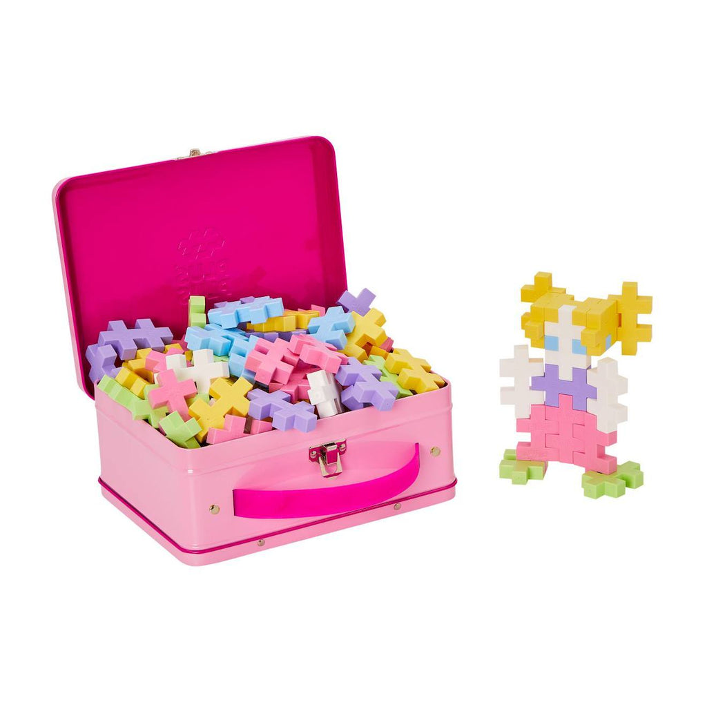 Valisette jeu de construction big 70 pièces pastel