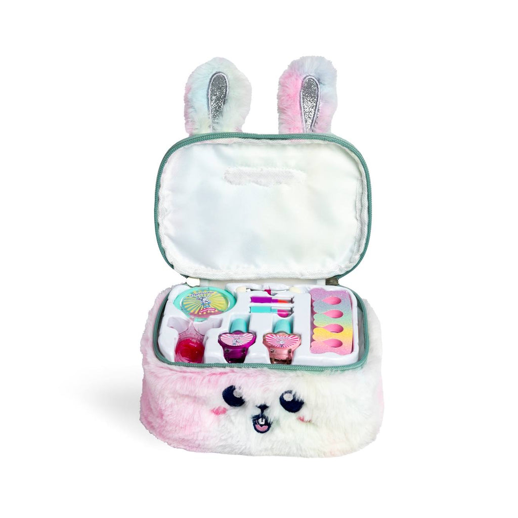 Vanity lapin avec maquillage multicolore
