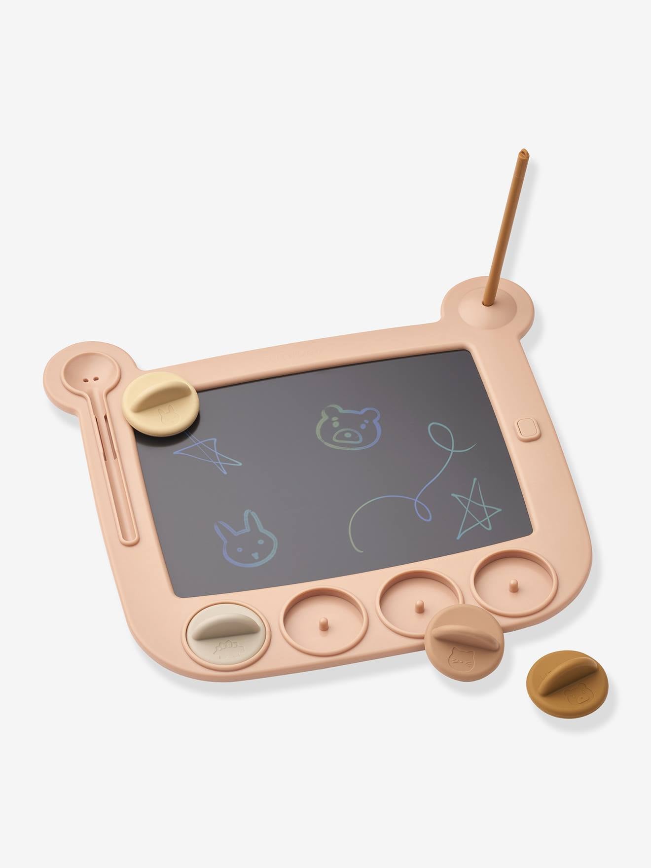 Vanzora tablette de dessin + tampons rose
