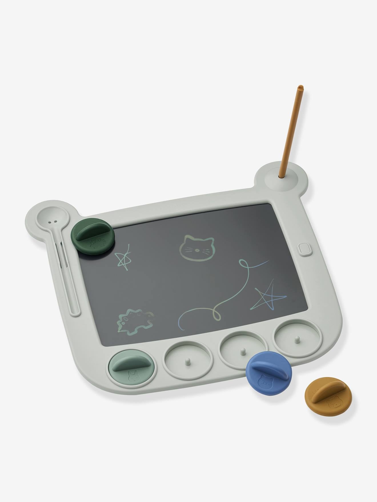 Vanzora tablette de dessin + tampons bleu