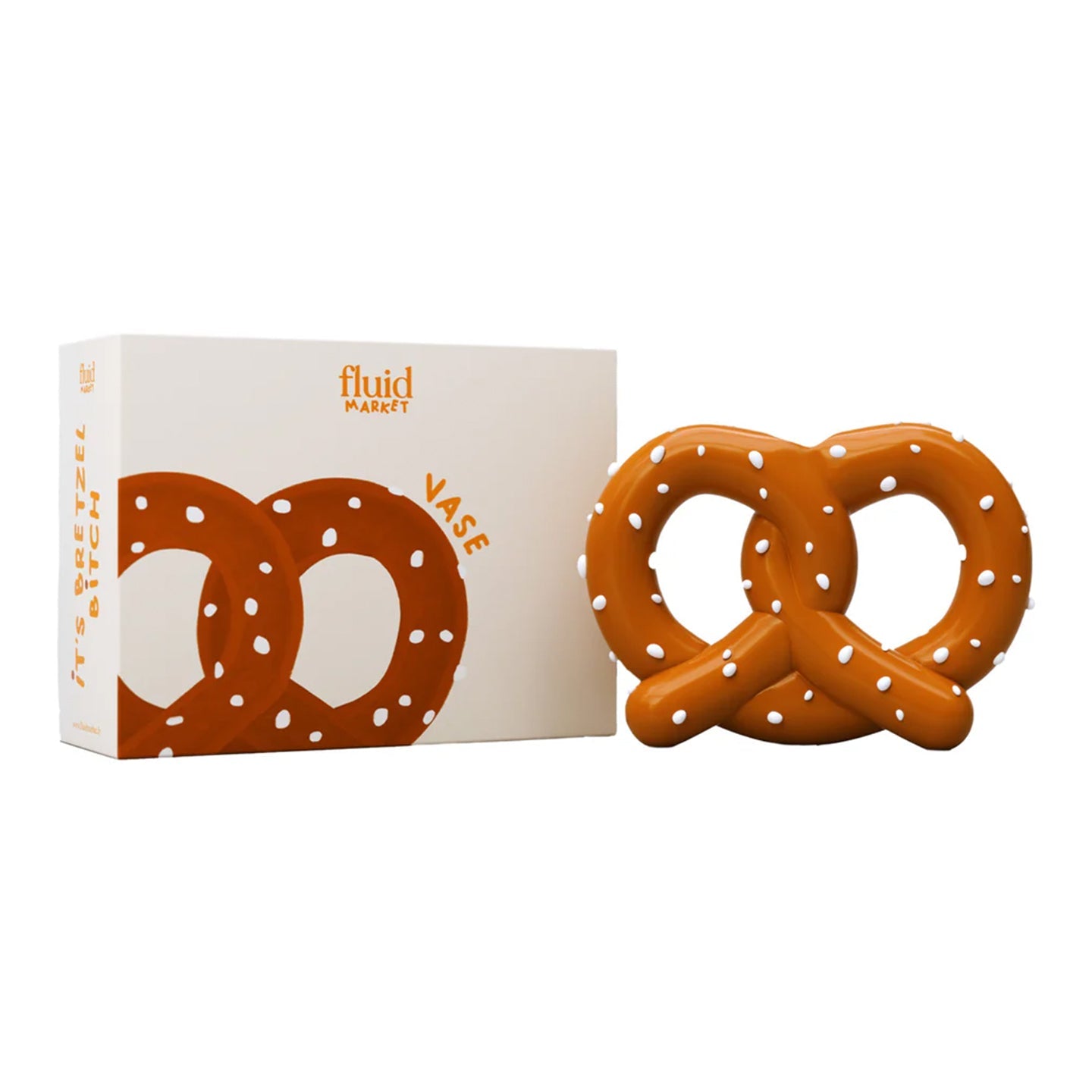 Détail du vase bretzel alsacien en céramique