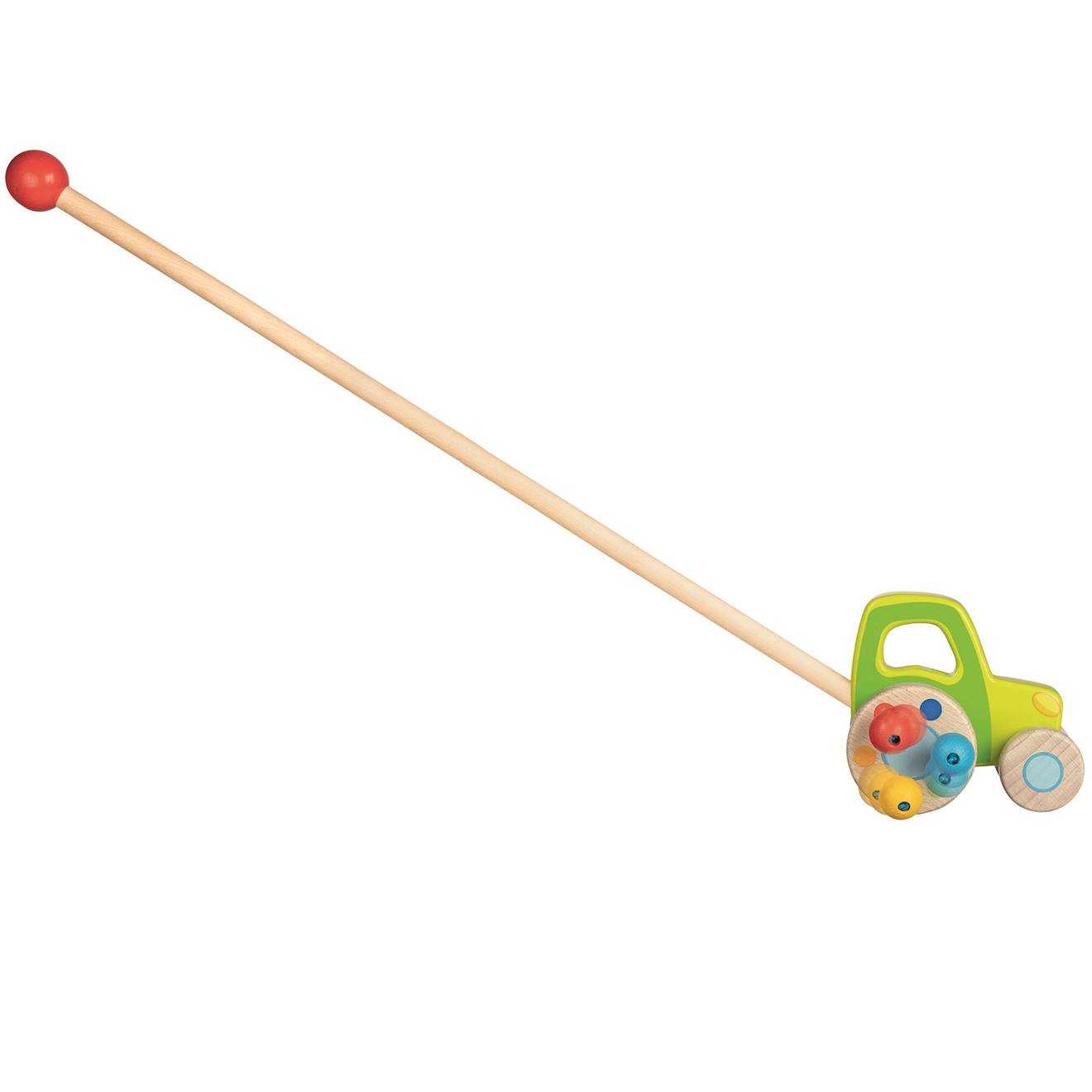 Véhicule à pousser tracteur vert
