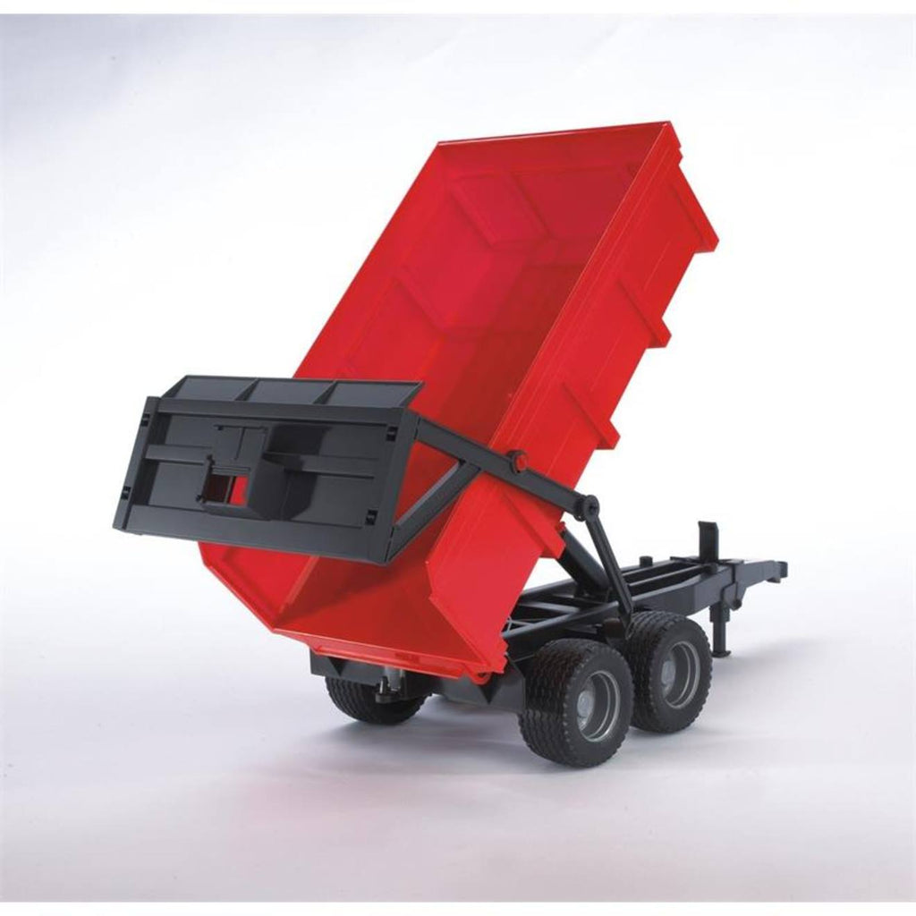 Véhicules miniatures - remorque basculante avec paroi arrière automatique rouge