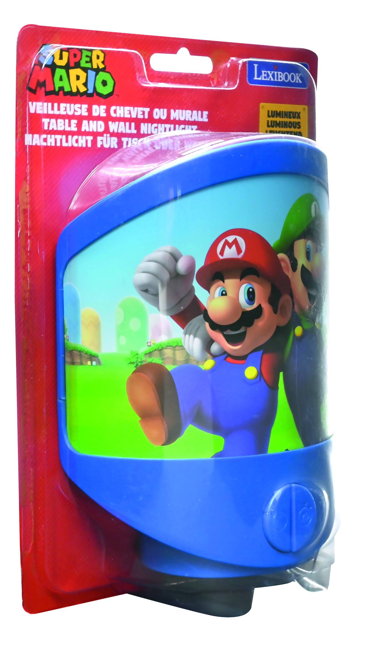 Veilleuse de chevet ou murale Super Mario bleu