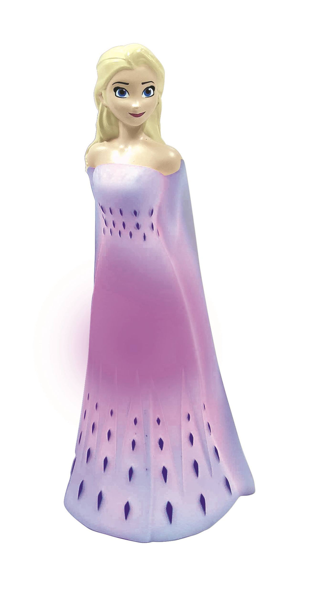 Veilleuse en 3D avec variation de couleurs elsa Reine des Neiges blanc