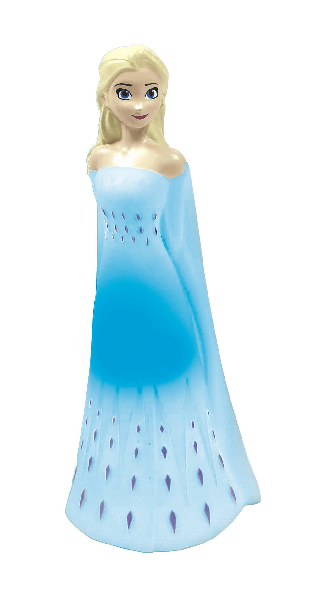 Veilleuse en 3D avec variation de couleurs elsa Reine des Neiges blanc