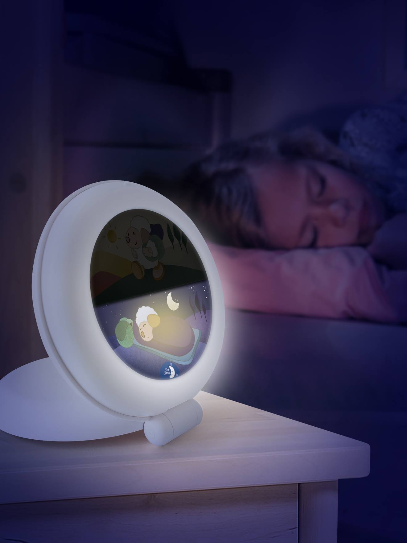 Veilleuse globetrotter kid'sleep blanc