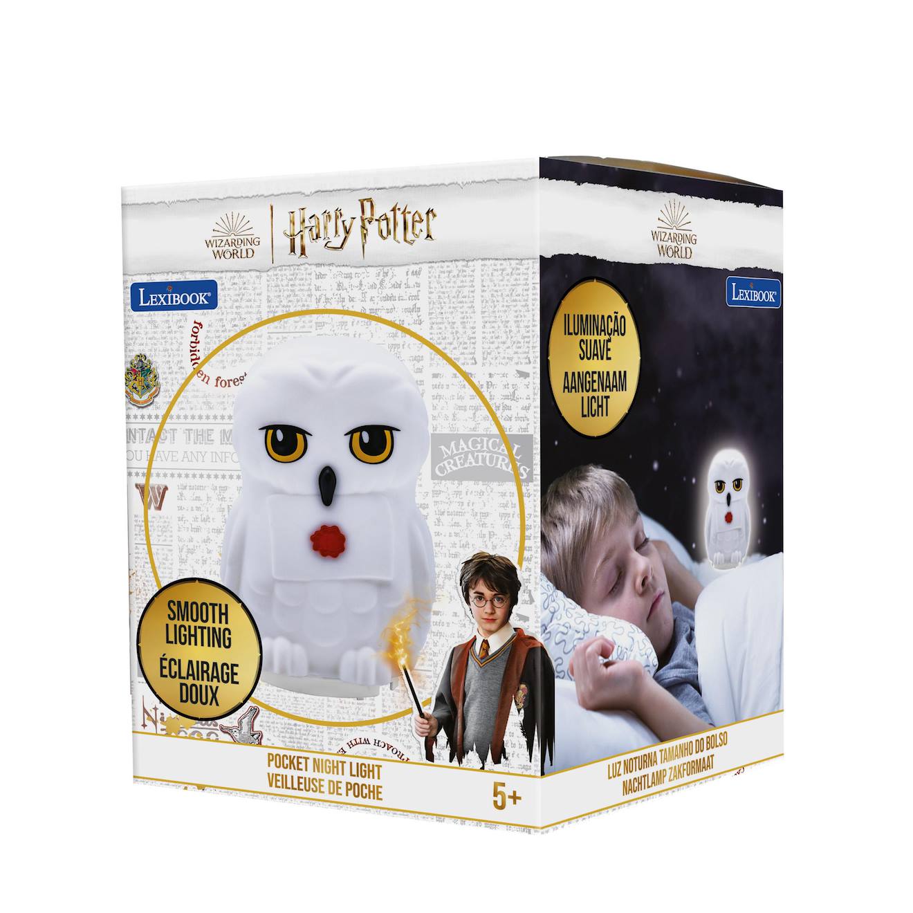 Veilleuse hedwige en 3D avec variation de couleurs blanc