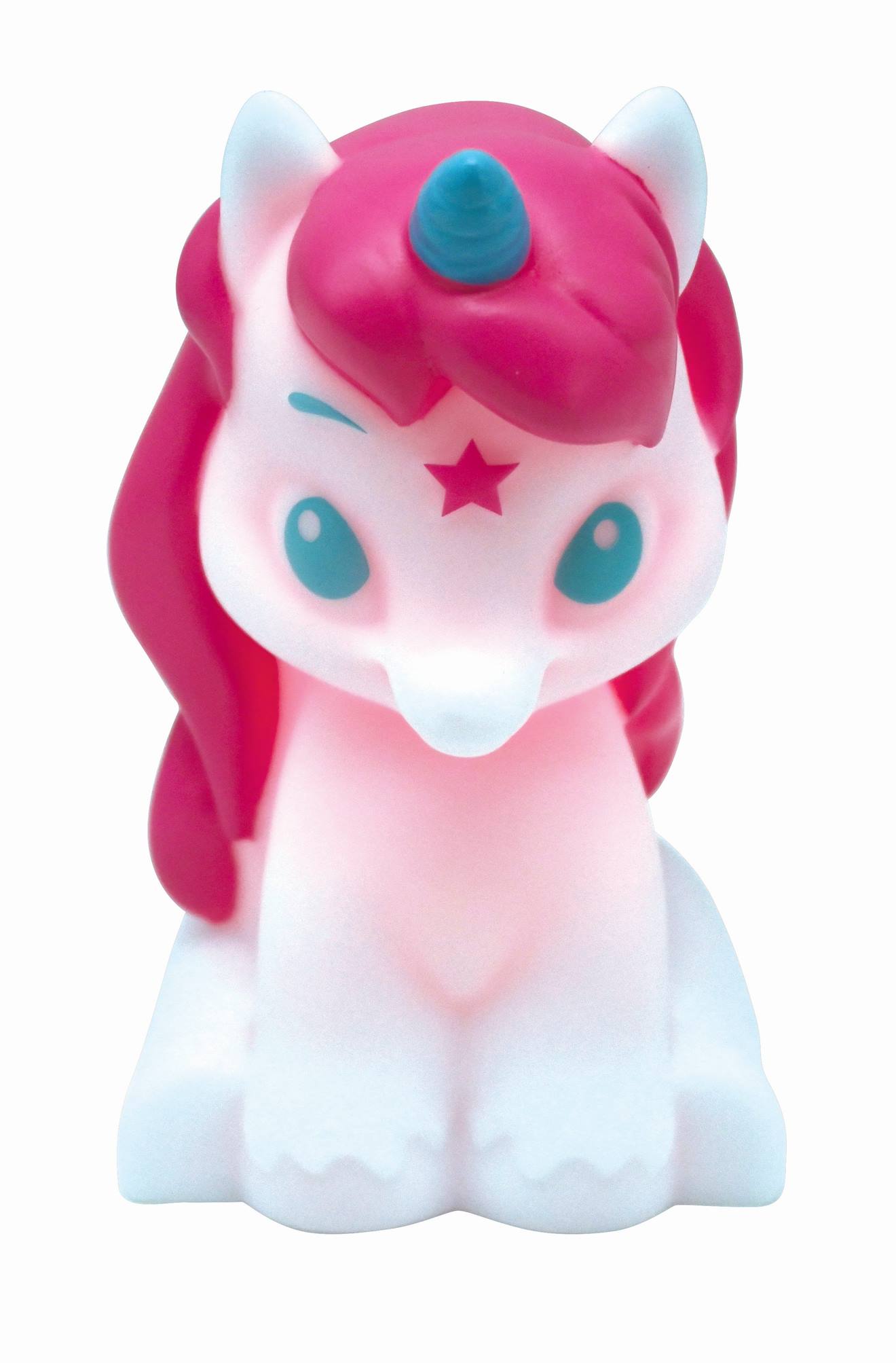 Veilleuse licorne en 3D avec variation de couleurs blanc