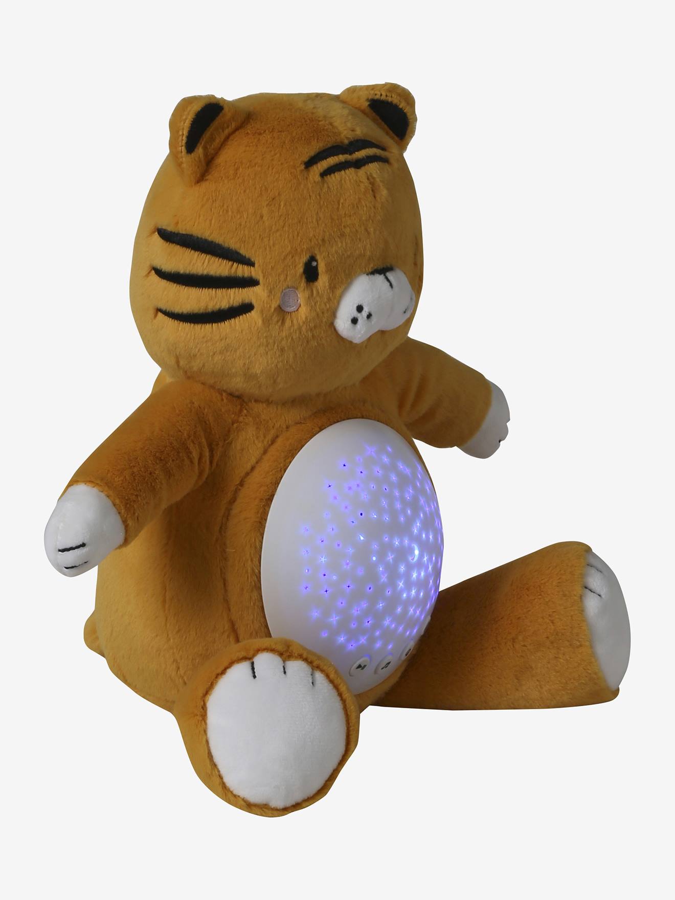 Veilleuse peluche projecteur d'étoiles tigre