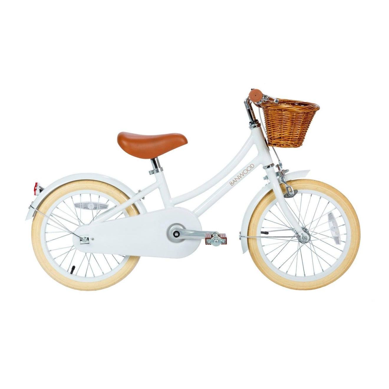 Vélo classique avec pédales de 4 à 7 ans blanc