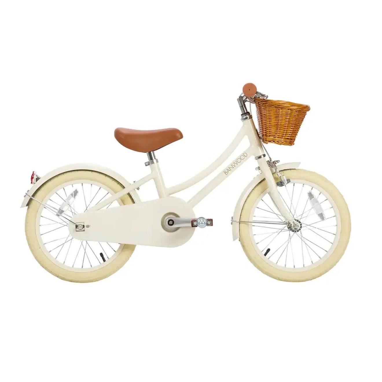 Vélo classique avec pédales de 4 à 7 ans crème
