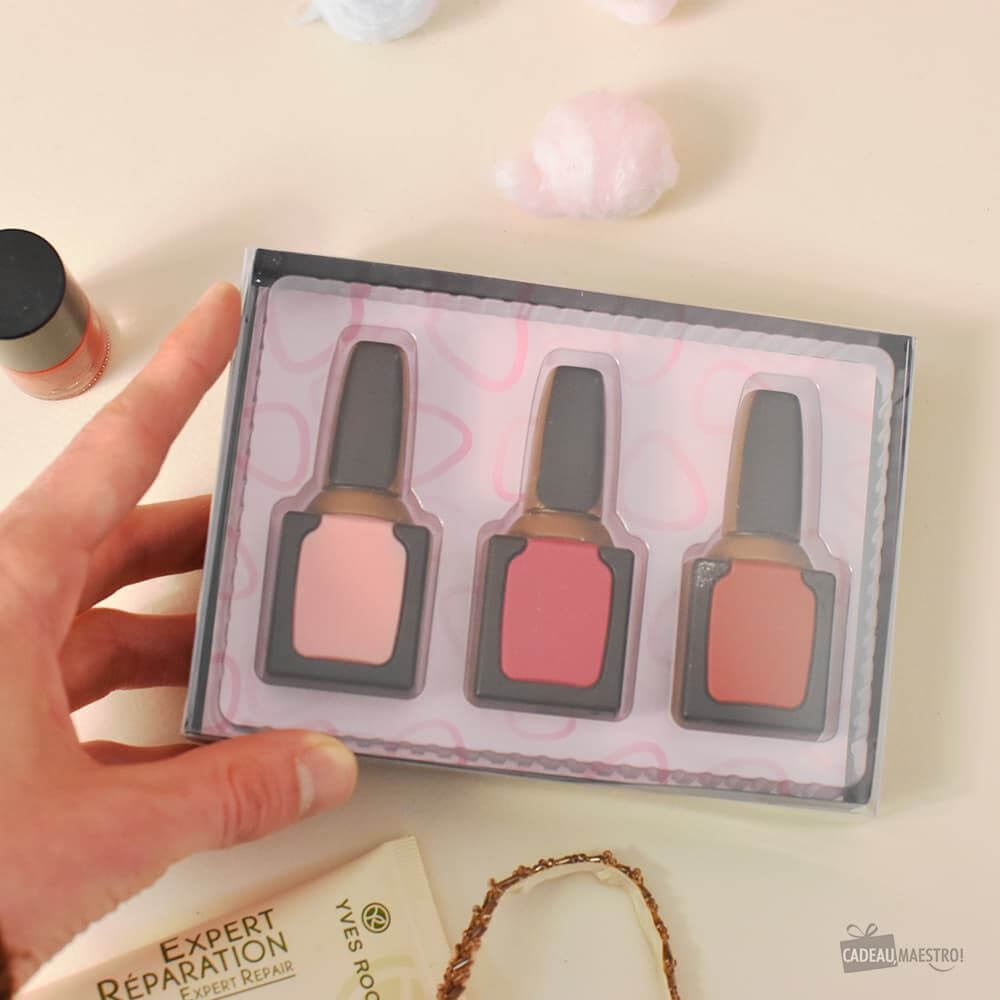 Vernis à Ongles en Chocolat (x3) - Chocolats Originaux CadoMaestro