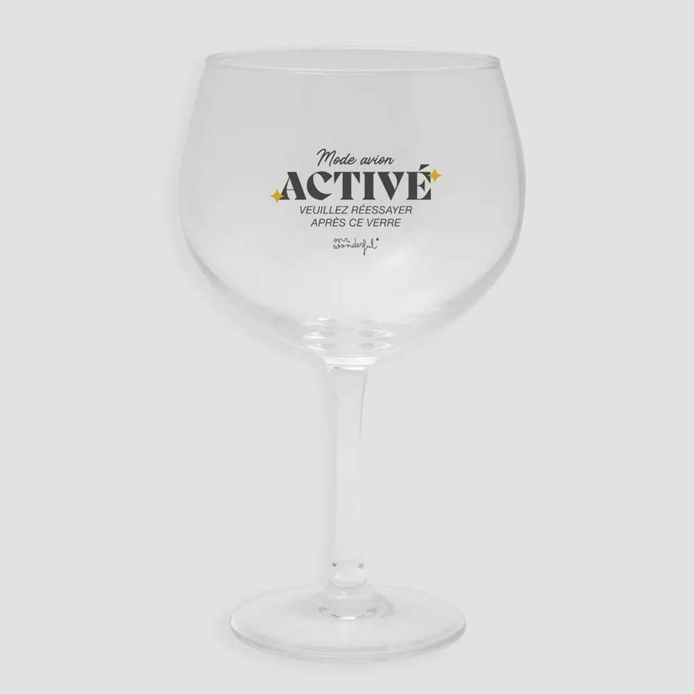 Verre à Cocktail "Mode Avion Activé" - Cocktail