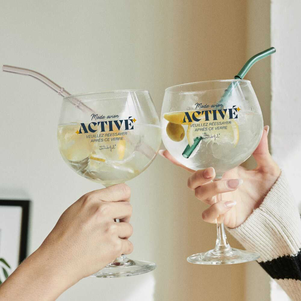 Verre à Cocktail "Mode Avion Activé" - Cocktail