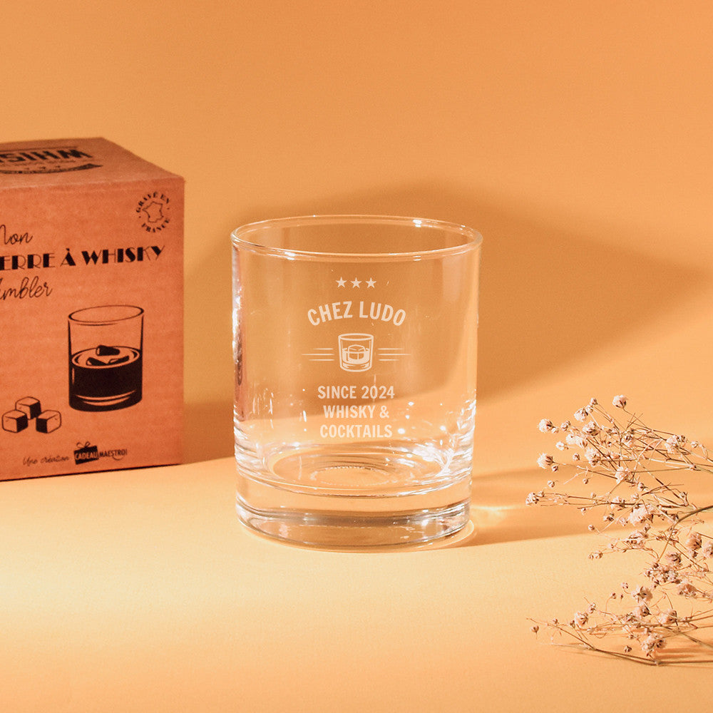 Verre à Whisky Bar à Personnaliser - Verre Whisky à Personnaliser