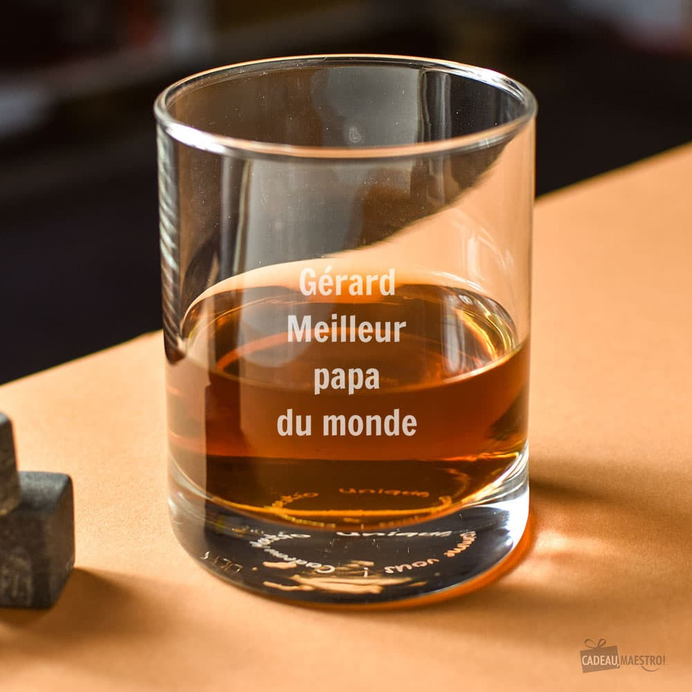 Verre à Whisky Message à Personnaliser - Verre Whisky à Personnaliser