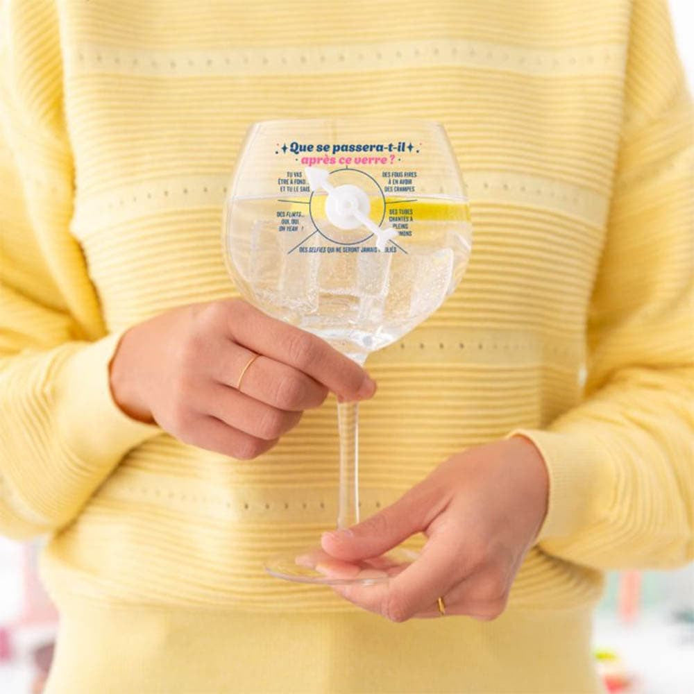 Verre Roulette "Que se passera-t-il ?" - Cocktail