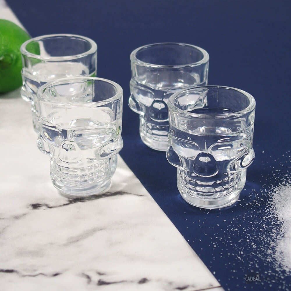 Verres à Shooter Tête de Mort (x4) - Apéro Original