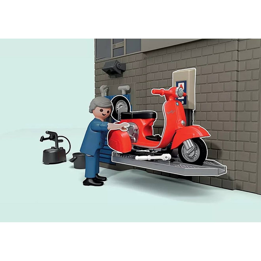 Vespa garage style rétro années 60 71620 multicolore