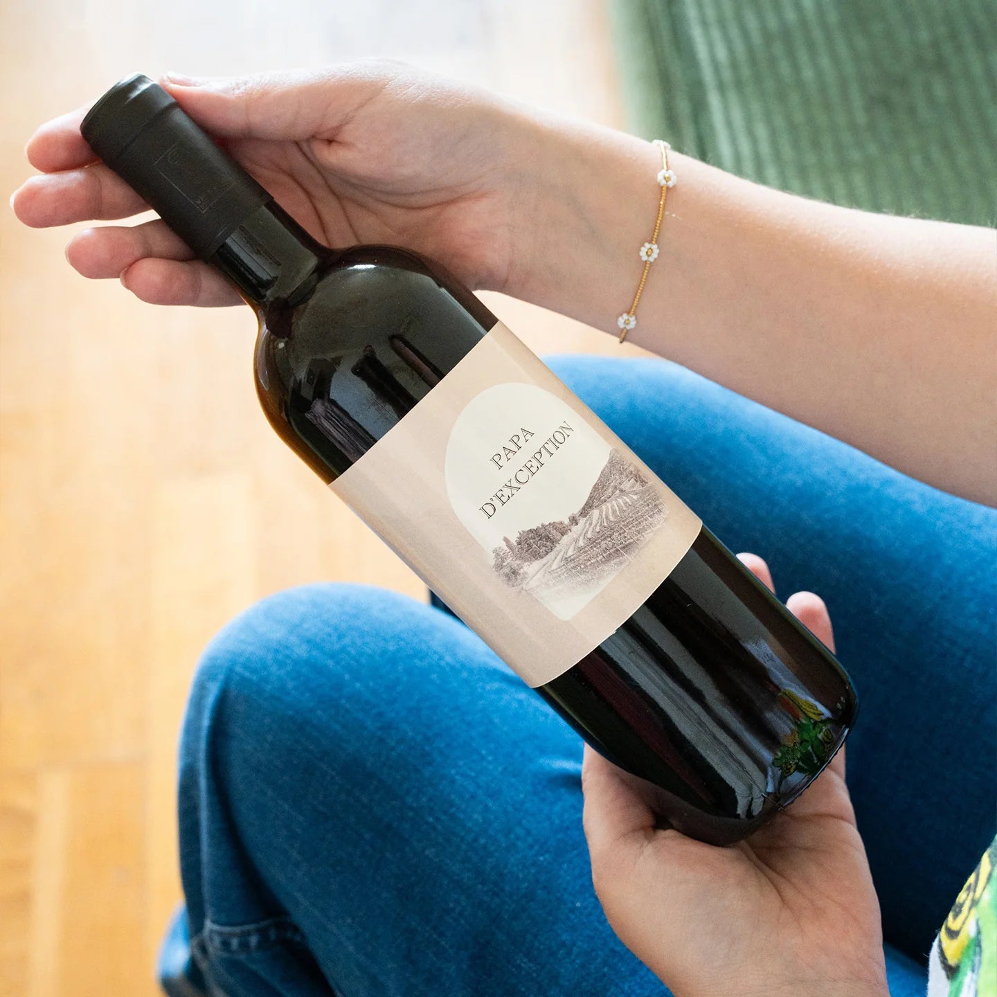 Bouteille de vin personnalisée