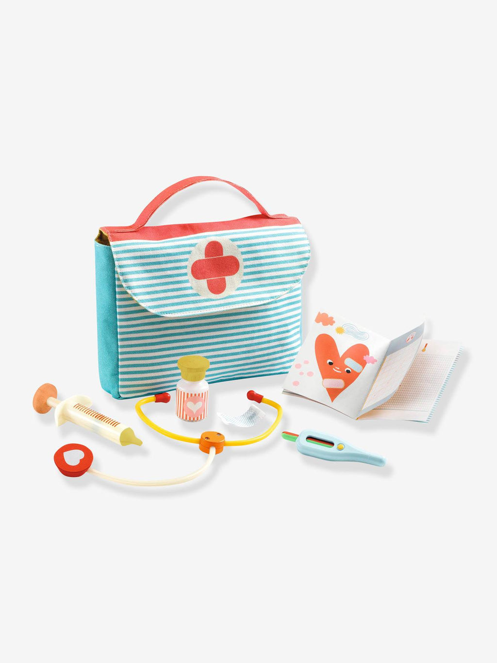 Visite chez le médecin - rouge