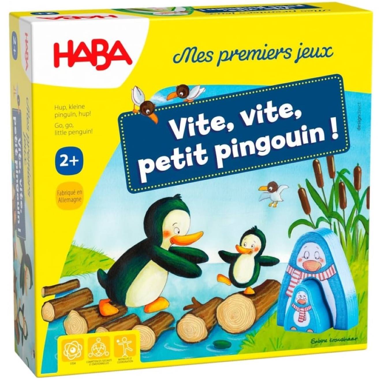 Vite, vite, petit pingouin ! jaune