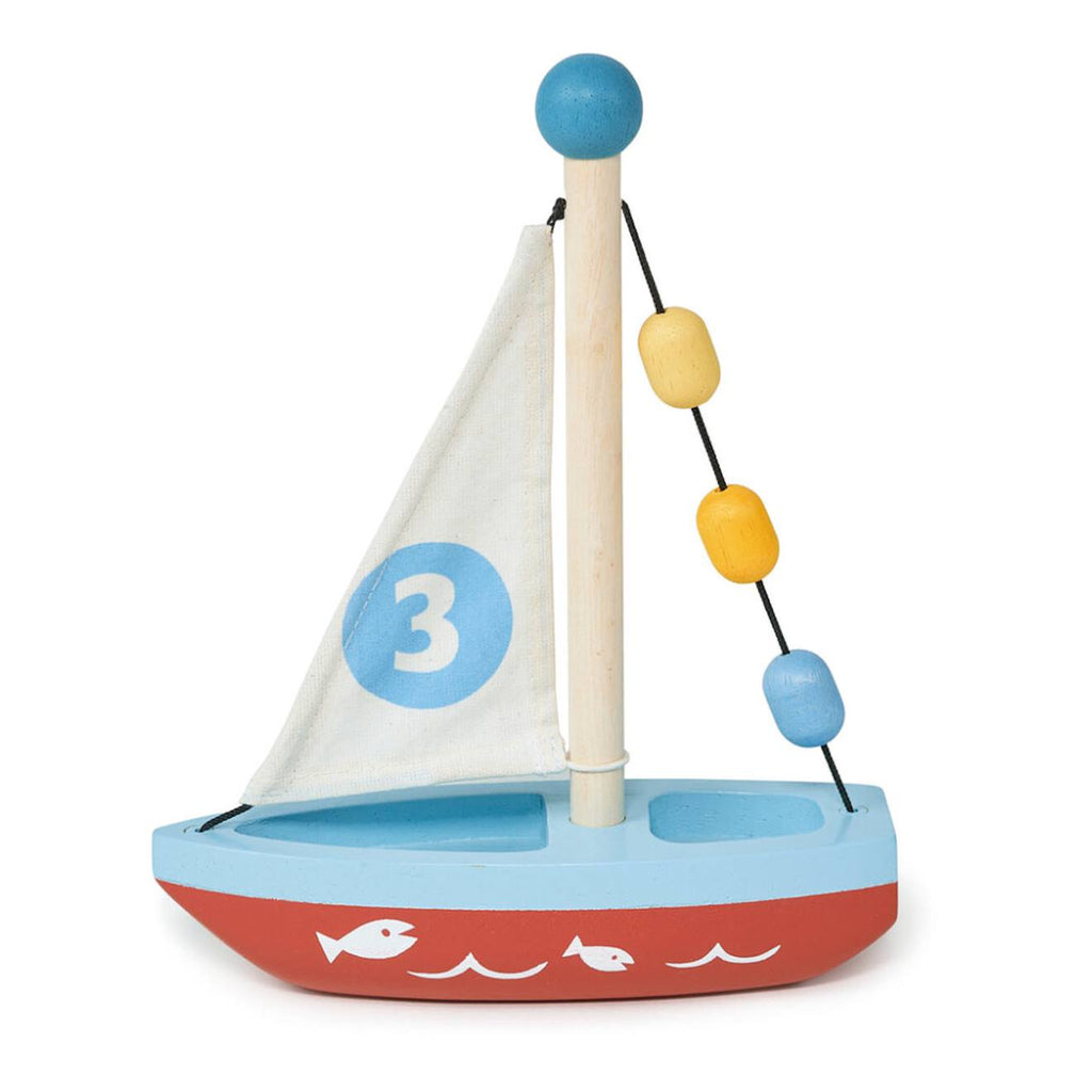 Voilier en bois avec perles colorées - jeu d'imagination pour tout-petits multicolor