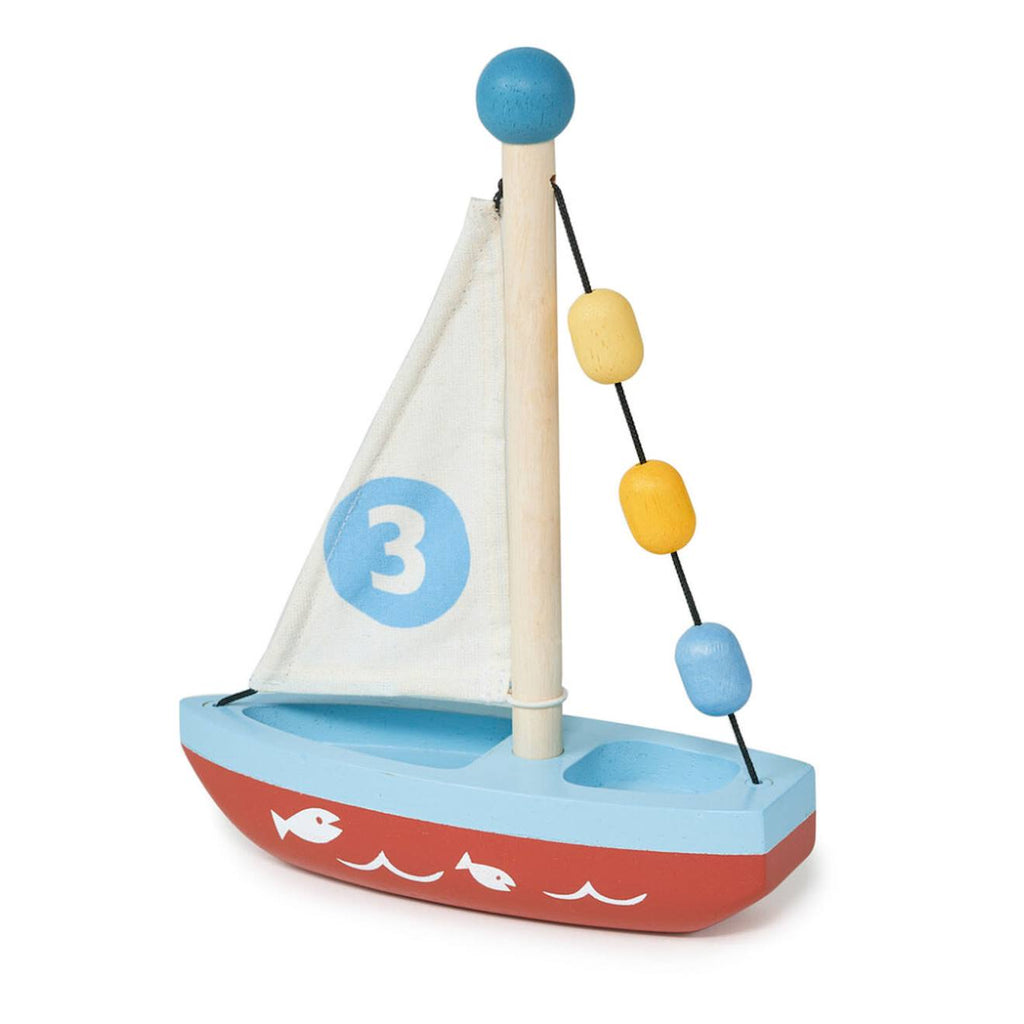 Voilier en bois avec perles colorées - jeu d'imagination pour tout-petits multicolor
