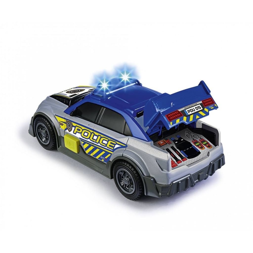 Voiture de police avec son et lumière multicolore