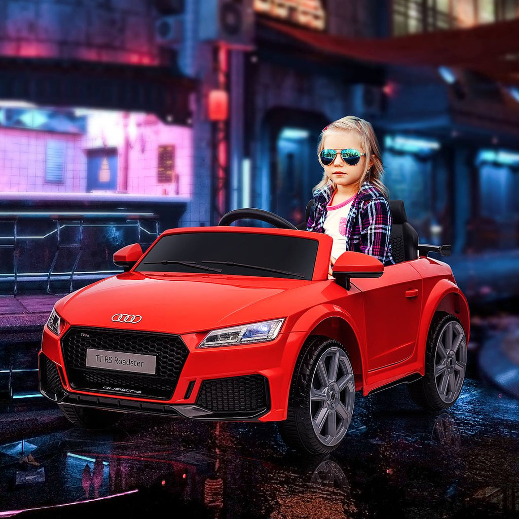 Voiture électrique enfant 12v audi tt rs rouge