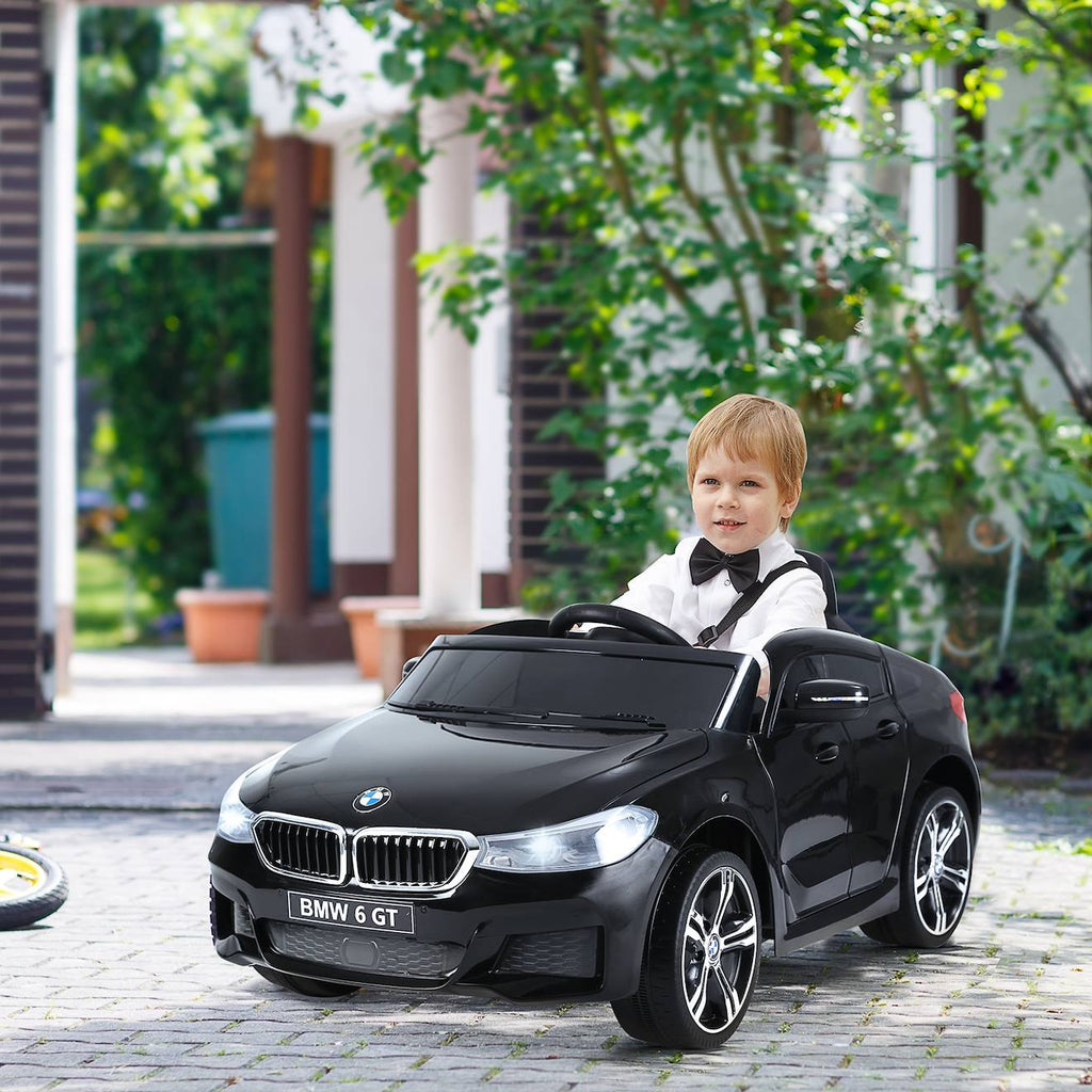 Voiture électrique enfant 6v bmw 6 gt noire noir