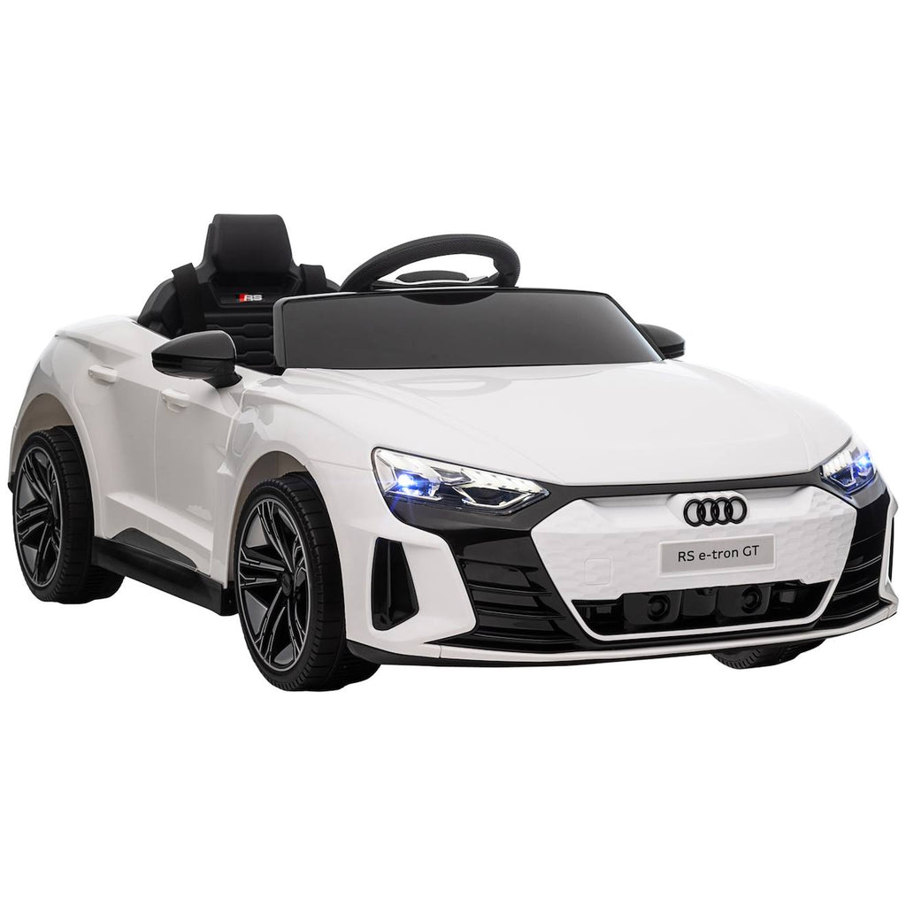 Voiture électrique enfant audi rs e-tron gt v max 5 km/h télécommande effets sonores lumineux blanc